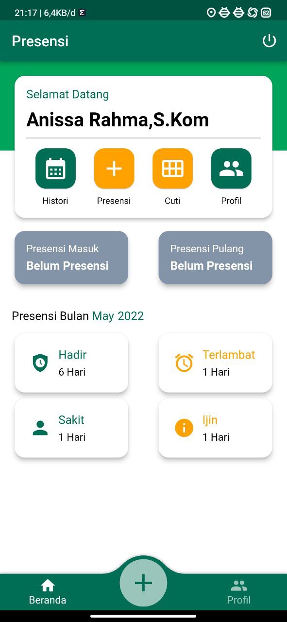 Pengembangan Aplikasi Presensi Berbasis Android dan IOS (Flutter) di Al Falah Surabaya